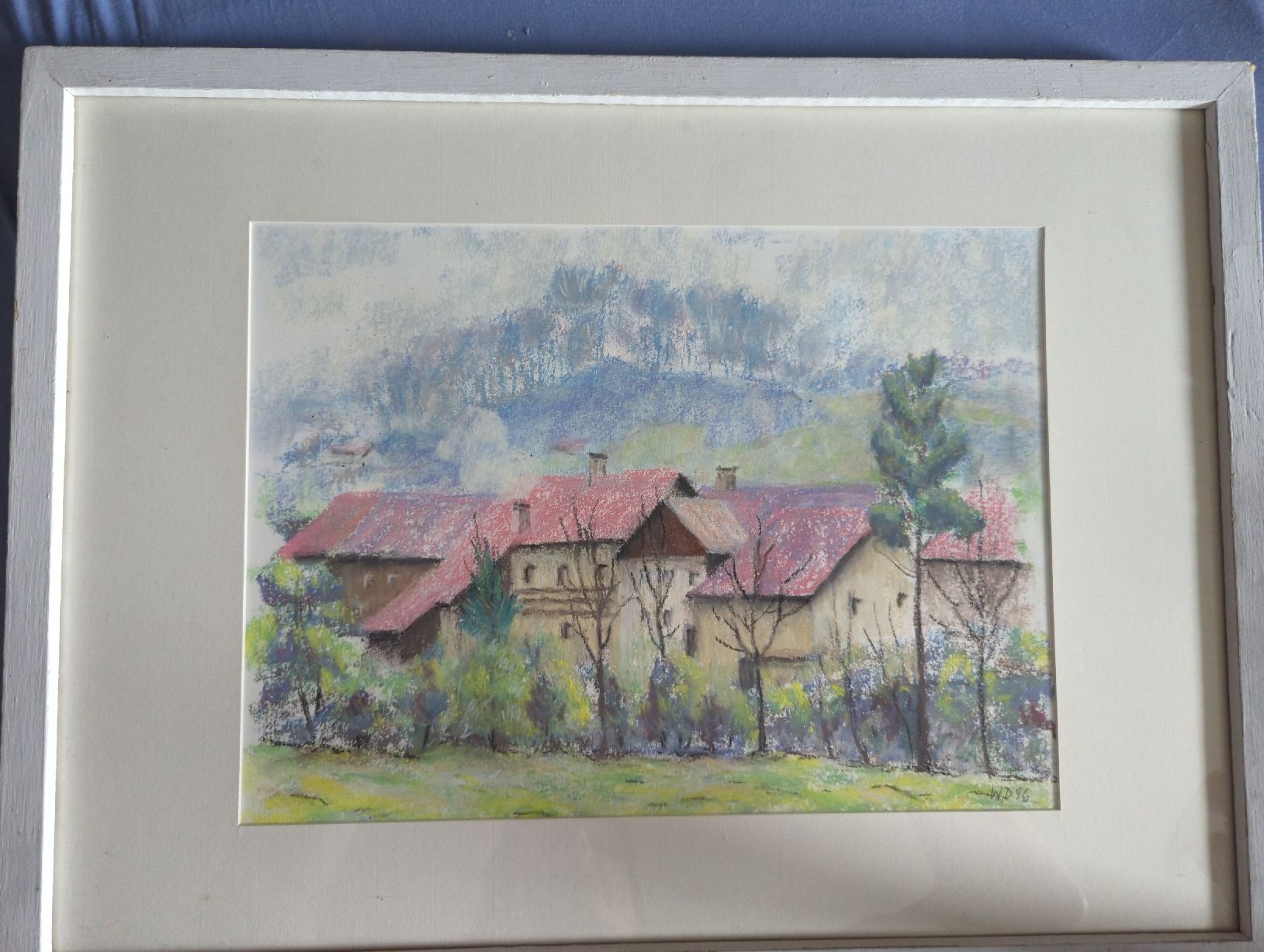 Tableaux: Gemälde Bauernhaus Landschaft gerahmt. – D'occasion à Brugg AG par beo1976