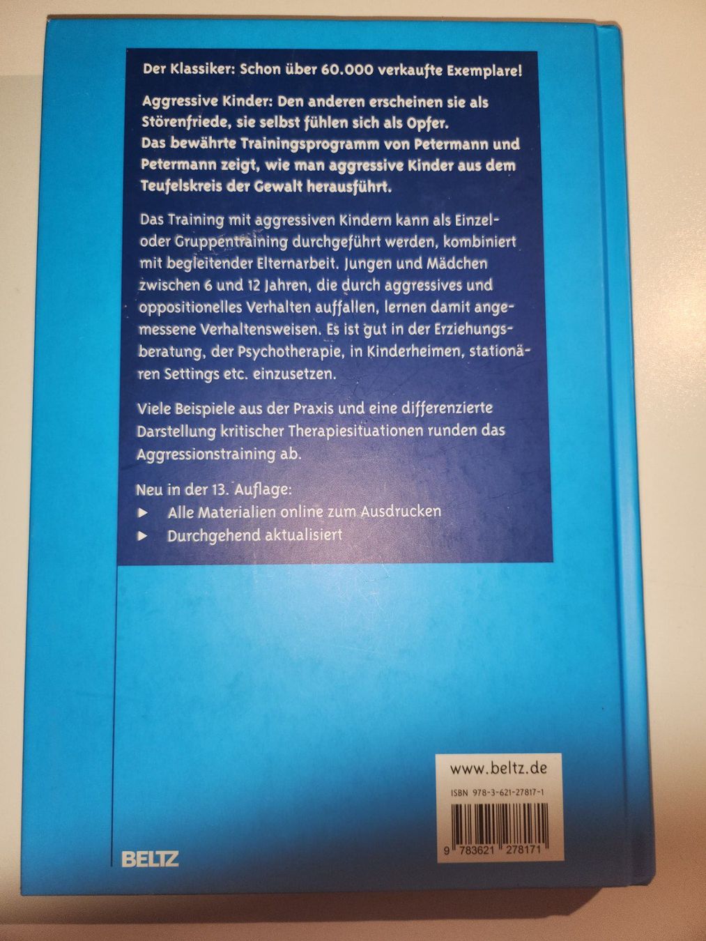 Libri: Petermann & Petermann: Training mit aggressiven Kindern – Usato da Dietikon venduto da Buchantiqdietikon 1