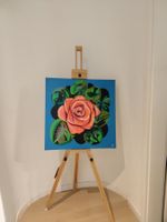 Acrylic painting "Water Rose" 60 cm x 60 cm
