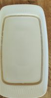 Servierplatte Weiss mit Goldrand guter Zustand