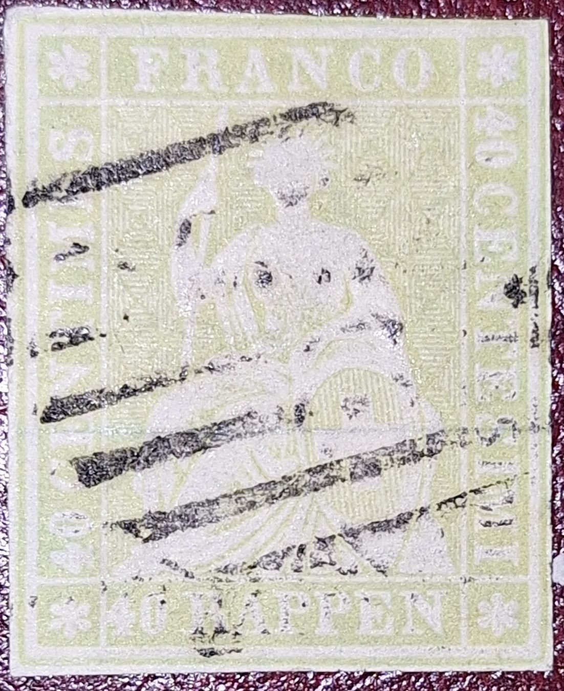 Alle Briefmarken: Strubel 26A1.a mit Gross Attest Kat. 1700.- – Gebraucht aus Balgach von SIMEON27