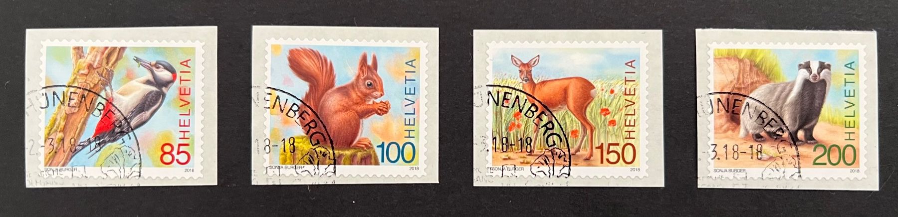 Tutti i francobolli: CH-Marke Eckstempel gestempelt 2018 – Nuovo (secondo la descrizione) da Hünenberg See venduto da wer_5286