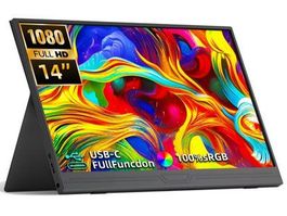 Tragbarer 14" Monitor 1920*1080 für Laptop Xbox PS4/5 Switch