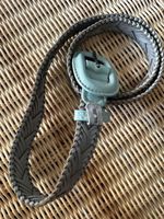 Ceinture tressée turquoise tendance - Taille 90