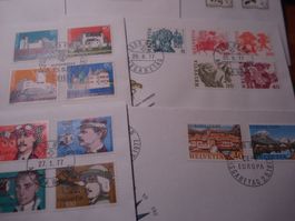 Set 1977, FDC 8 Belege