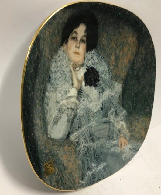Teller: Teller mit Klimt Gemälde Portrait der Marie Henneberg – Neu (gemäss Beschreibung) aus Zürich von gigimai67 1