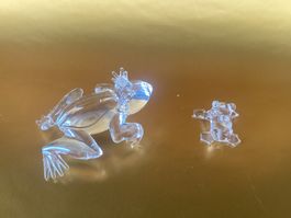 Hergiswiler Glasi / 2 Glas Frösche  🐸 🐸/ Vasen- Frosch