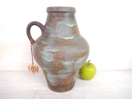 Knödgen Keramik Steingut Vase Vintage Lava Mid Century