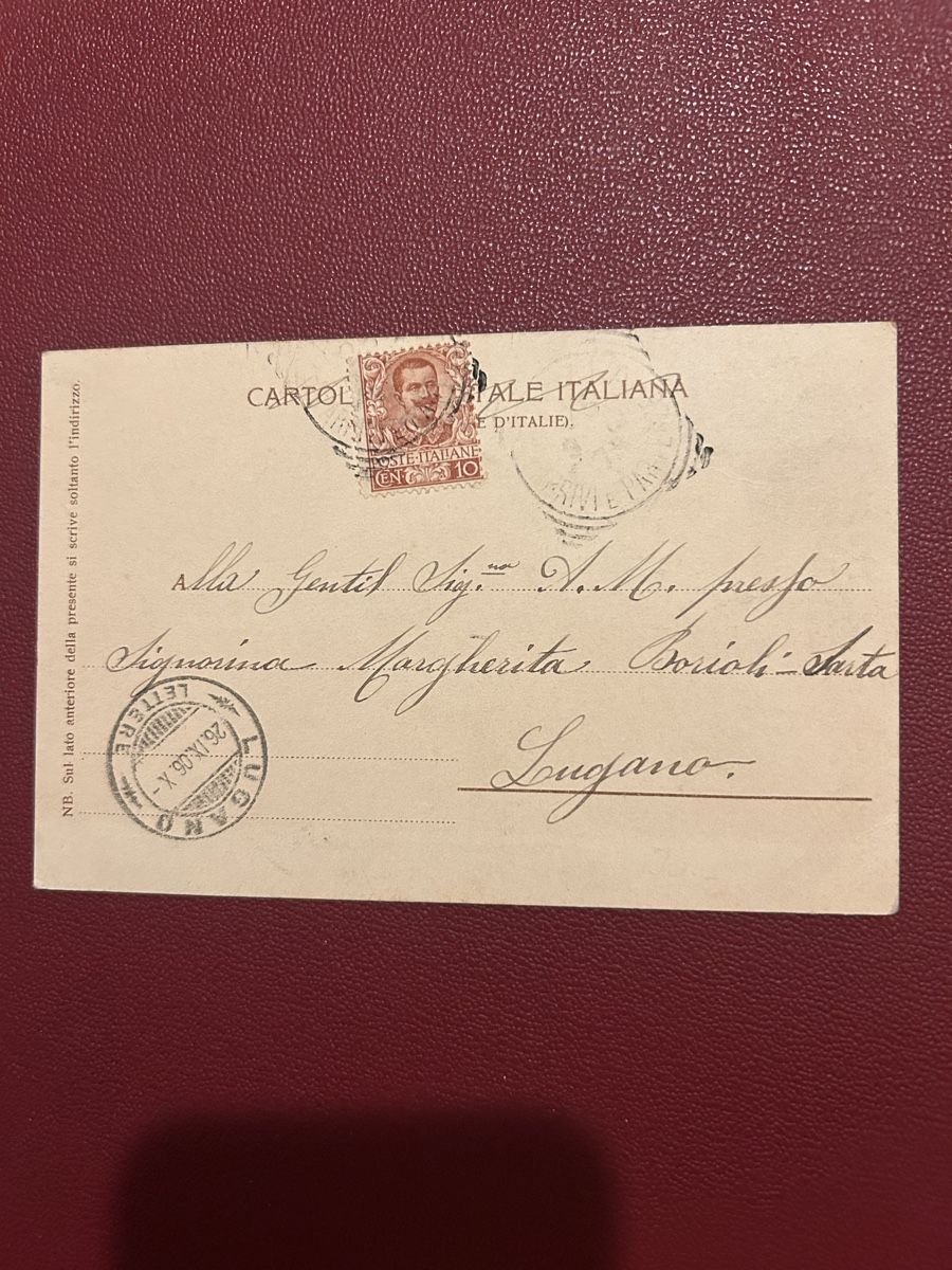 Cartoline postali: Pavia, Circonvallazione Interna e Esterna 1906 – Usato da Breganzona venduto da Milesbo 1