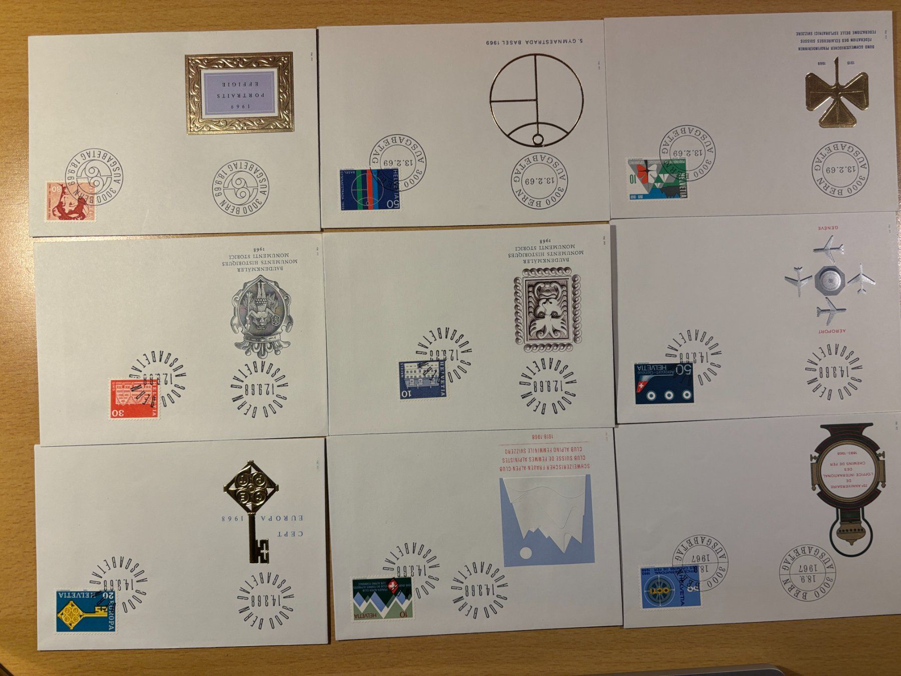Tutti i francobolli: 57 FDC-Briefe mit Einzelmarken, 1960-1982,u.a. Eisvogel 1966 – Usato da Ins venduto da marbodan 2