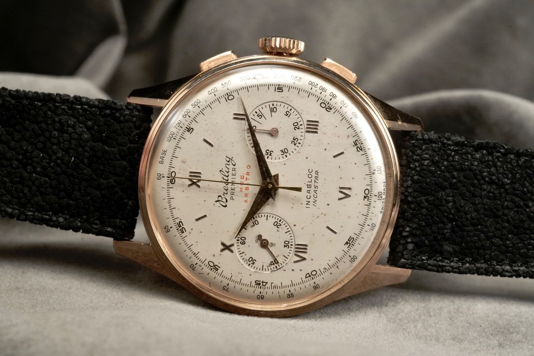 Breitling Orologi: Breitling Premier Arbitro Ref. 781 Original 1954 18k Pink – Usato da Morcote venduto da chronoservice 9