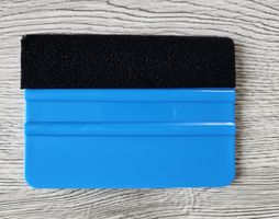 Blaue Rakel mit Filz- für präzise Folienarbeien, neu!