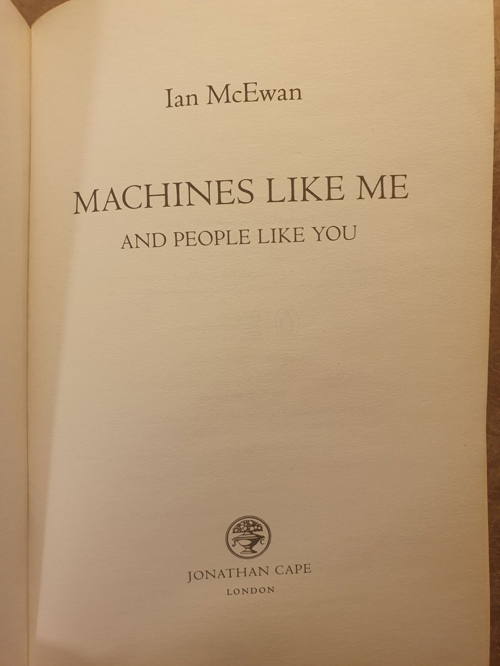 Libri: Machines Like Me - Ian McEwan – Usato da Zürich venduto da loosebone 2