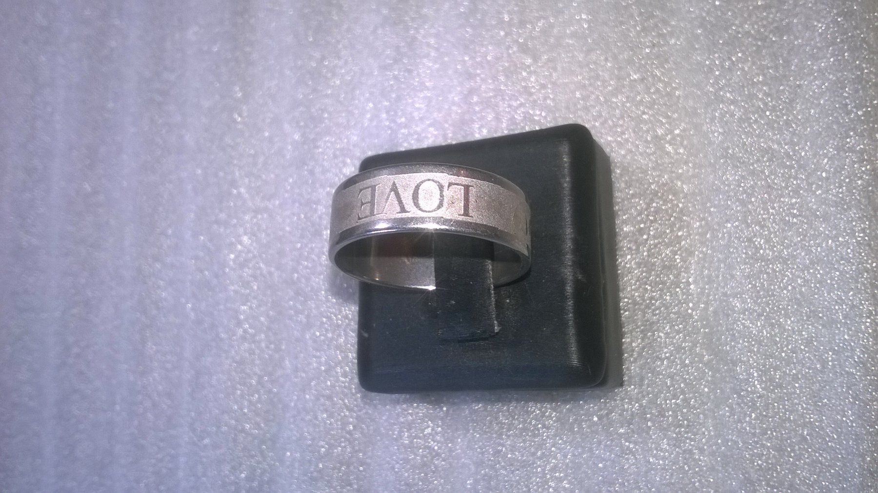 Bagues: RING EDELSTHAL,,SILBER FARBE,,GLANZIG UND MATTE – Neuf (Voir description) à Basel par bijoutrie_4 4