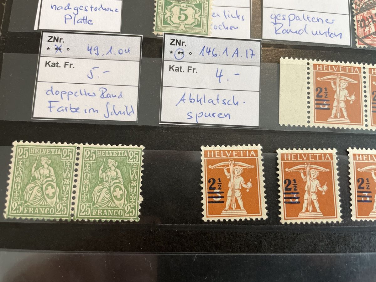 Tutti i francobolli: Abart 16 Briefmarke Top Lot – Usato da Muri AG venduto da Briefmarke-Schweiz 2