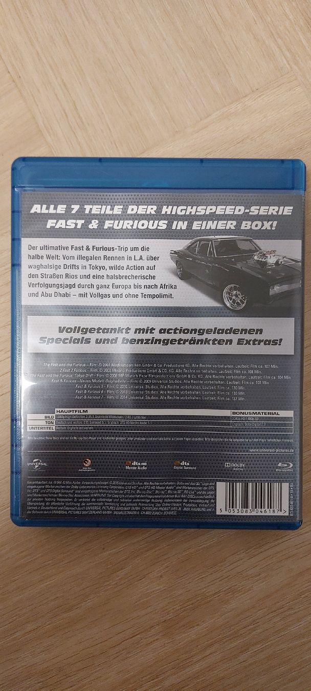 Tutti i DVDs: Fast & Furious 7-Movie Collection – Usato da Grenchen venduto da Lego1as 3