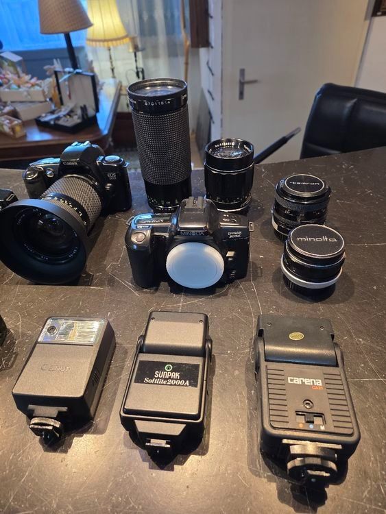 Minolta Fotocamera: Grosse Minolta Spiegelreflexkamera-Sammlung – Usato da Schongau venduto da Retro_Shop 4