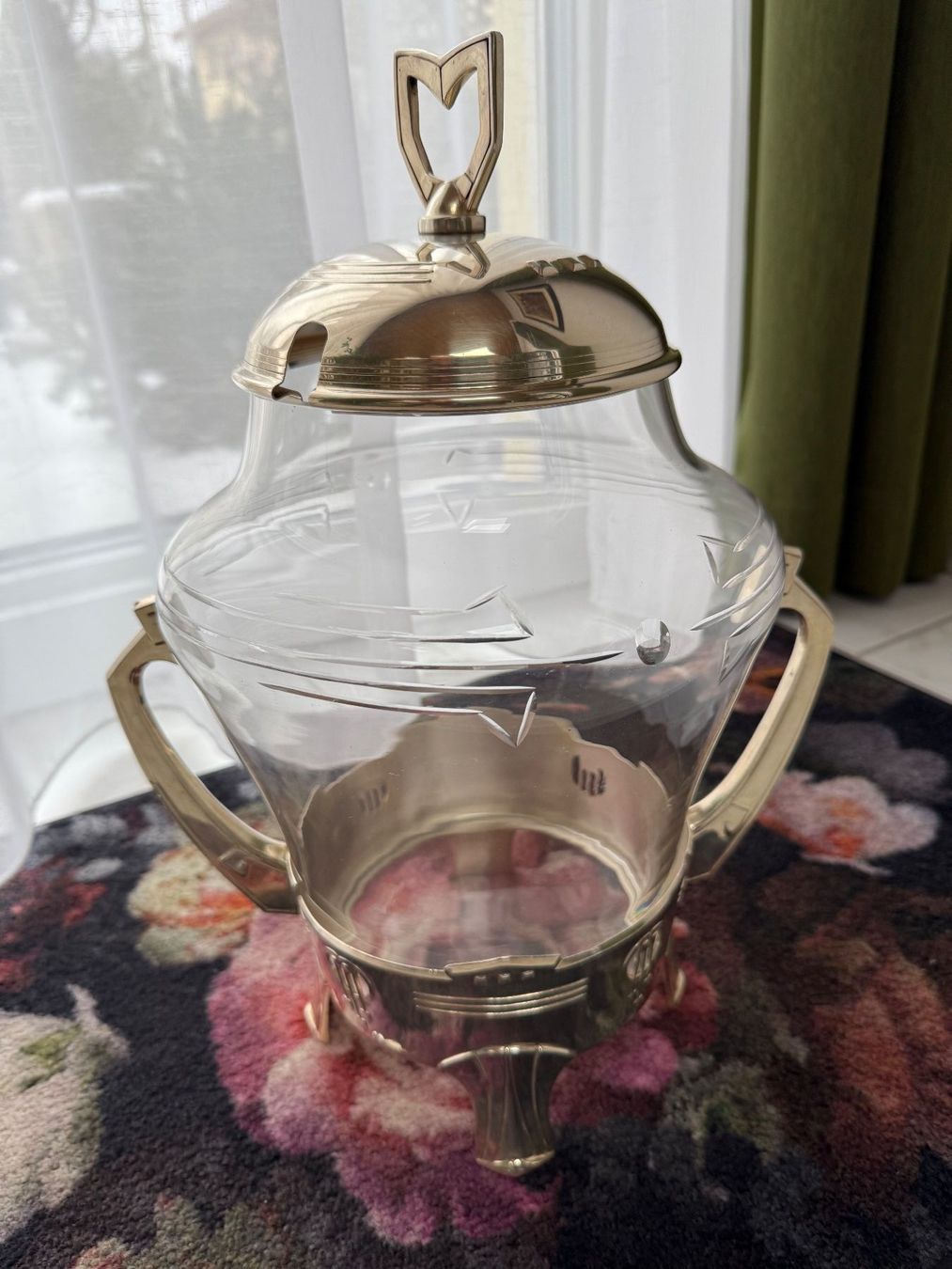 Bicchieri: Art Deco Silber Glas Bowle um 1910 – Usato da Wöschnau venduto da Vinsale 9