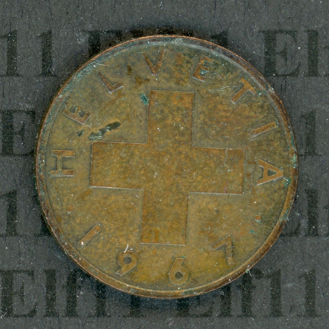 Tutti le monete: CHF___0.01 1967 -vz 1 Rappen – Usato da Widnau venduto da Elf11