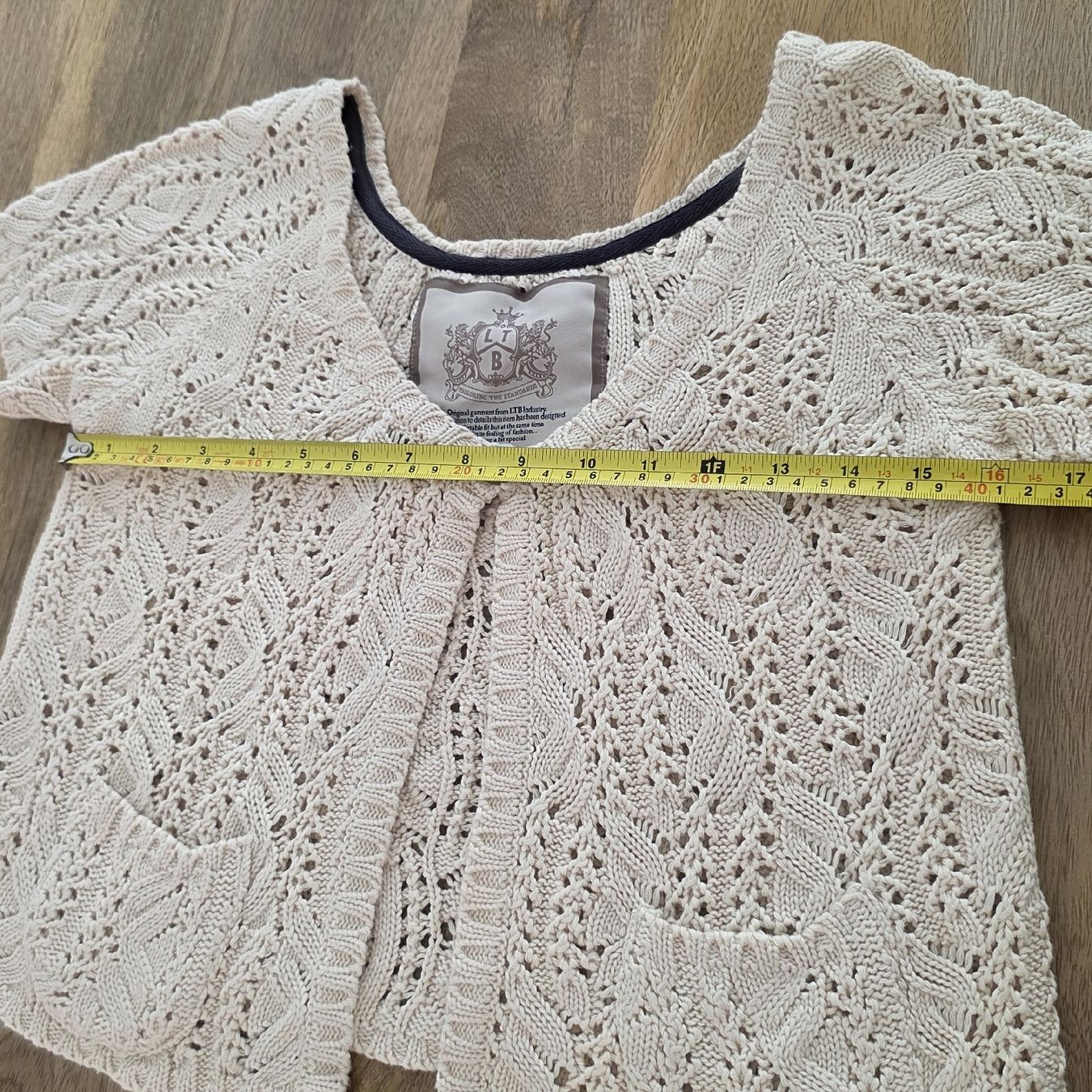 Bolero: Strickjacke kurzarm beige Grösse M – Nuovo (secondo la descrizione) da Rheinsulz venduto da Gilea 7