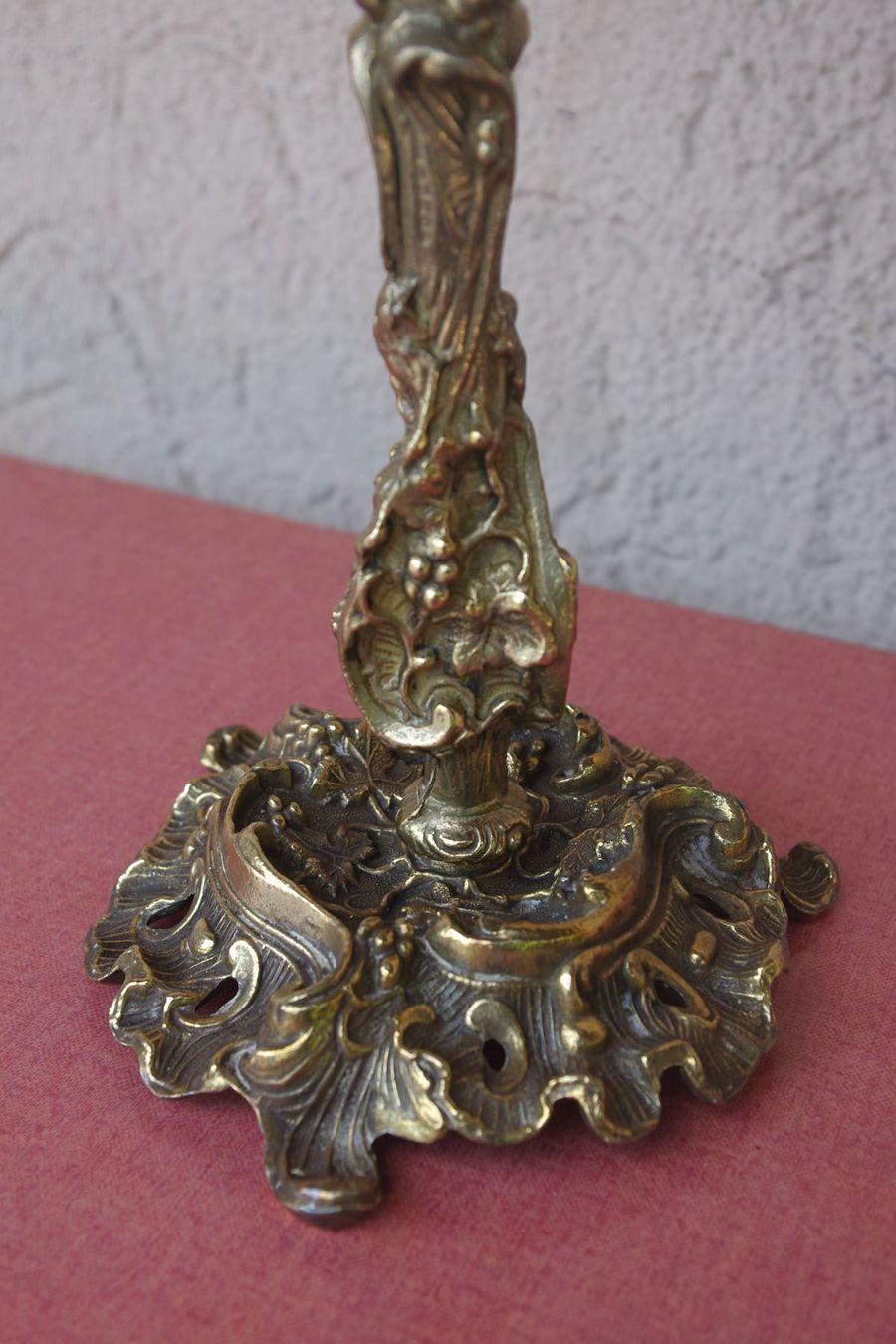 Kerzenständer: Art Nouveau Kandelaber 45cm – Gebraucht aus Meggen von Trouvaillen 4