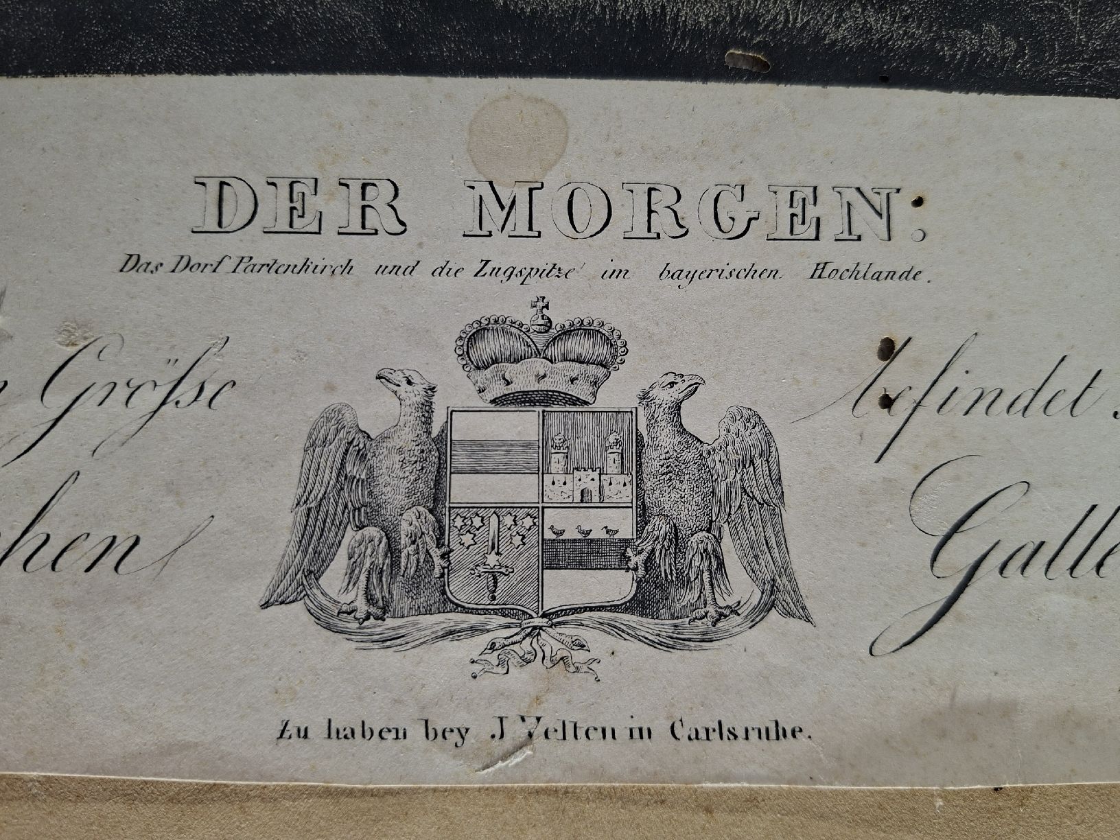Incisioni: Sehr grosser Stich, Der Morgen.  – Usato da Grindelwald venduto da carro5 6