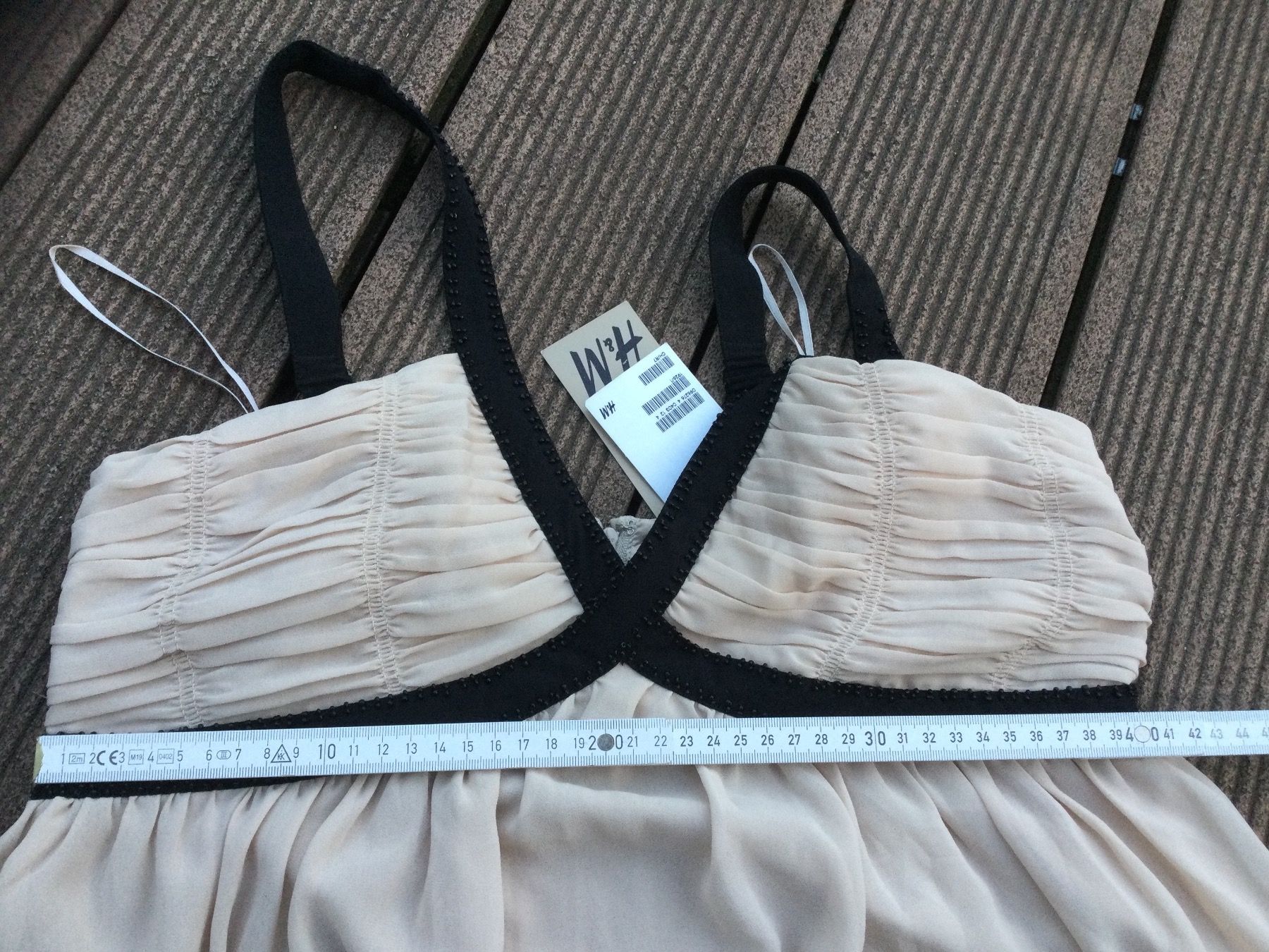H&M Vestiti: Robe beige/noir avec perles, taille 40, NEUF – Nuovo e nell'imballaggio originale da Agiez venduto da chouchanelle 8
