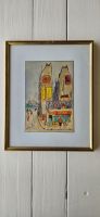 Paris, Gruppe von 3 Original Aquarellen