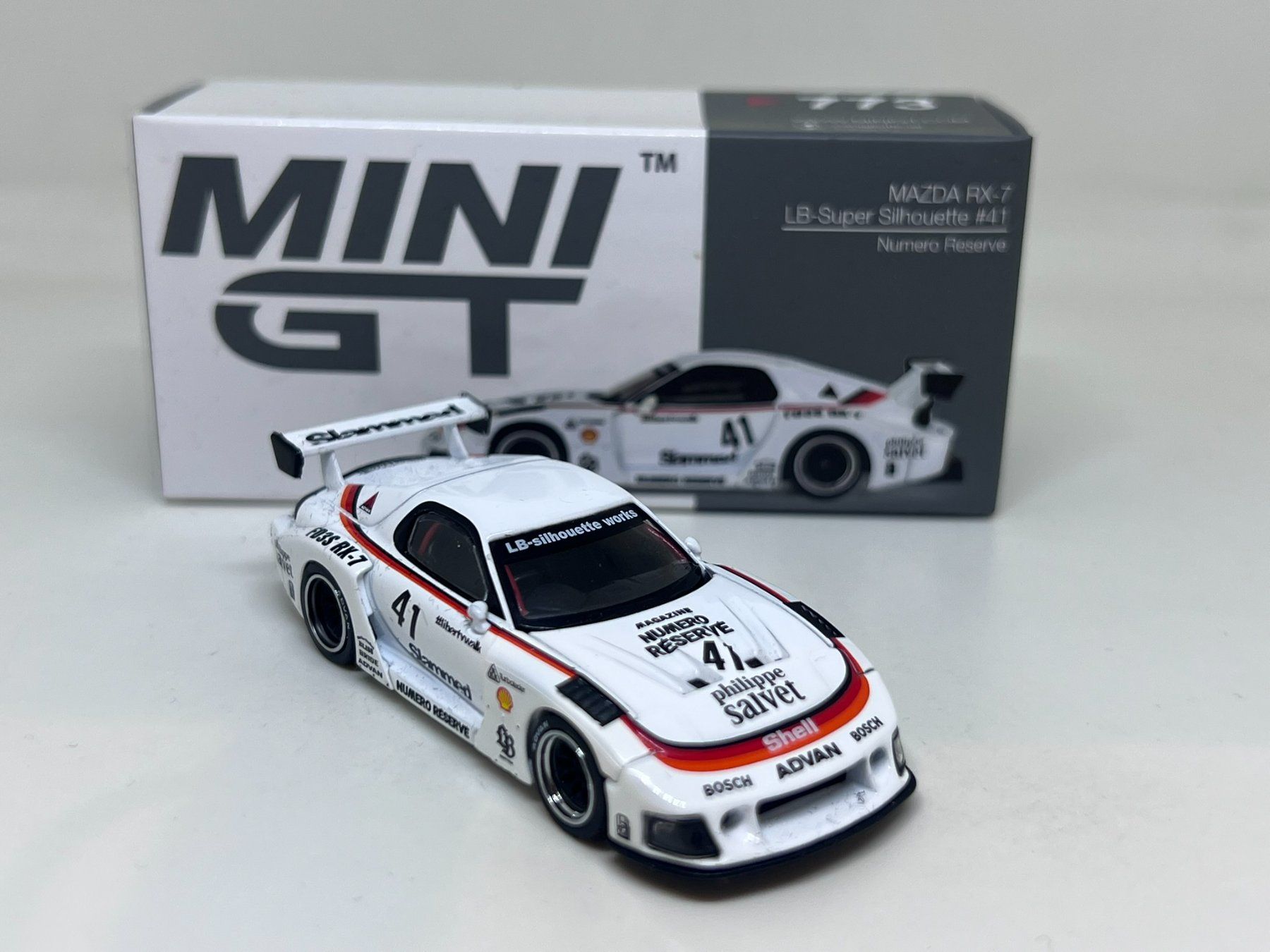 Modellini d'auto: Mini GT Mazda RX-7 LB-Super Silhouette #41 – Nuovo e nell'imballaggio originale da Wildegg venduto da LaaBoutique