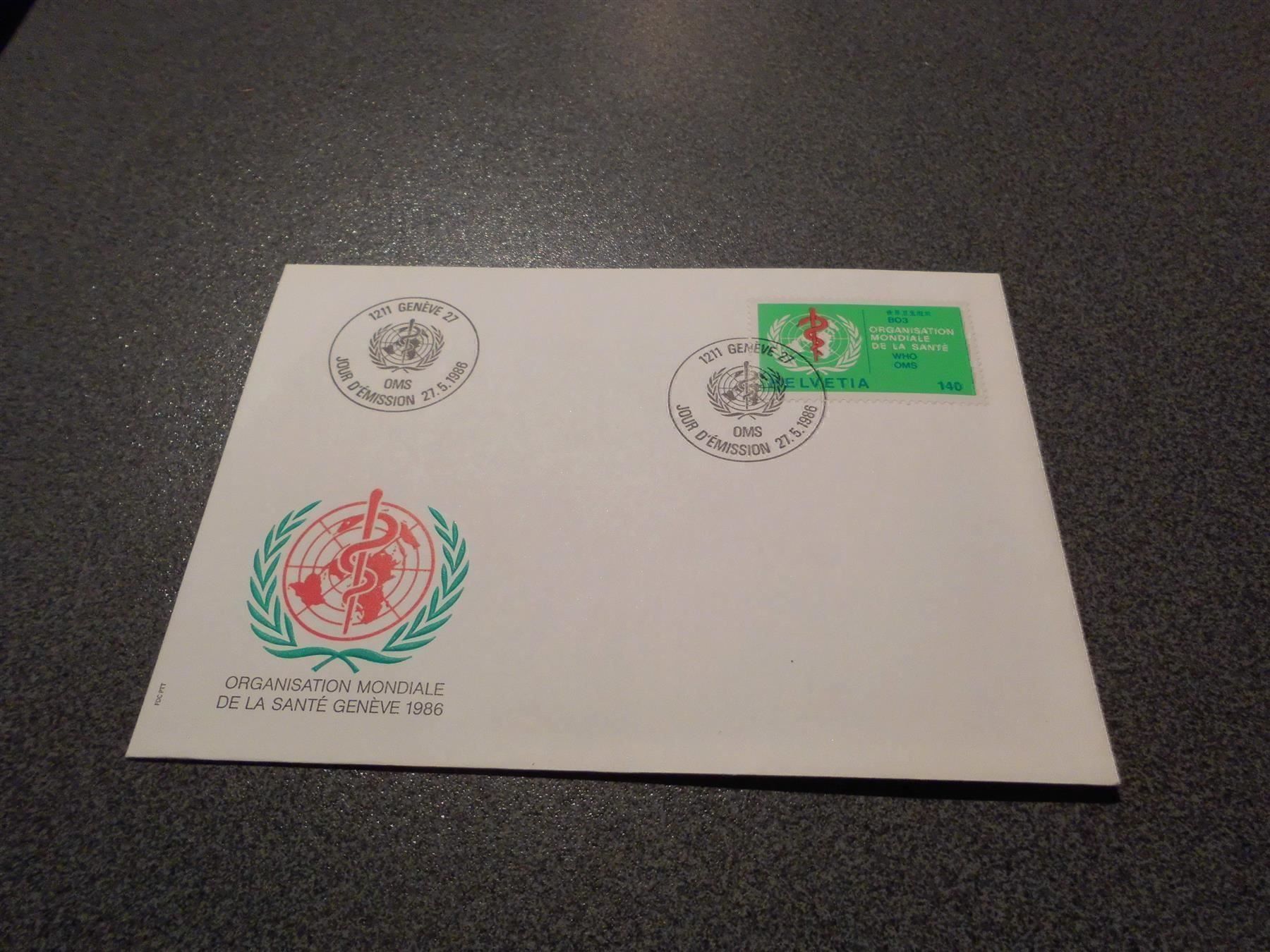 Alle Briefmarken: Briefmarke Organisation Mondiale – Gebraucht aus Zürich von abraxas1291