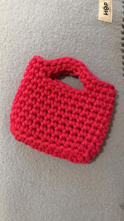 Pink Mini Crochet Bag