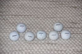 7 gebrauchte Titleist Golfbälle