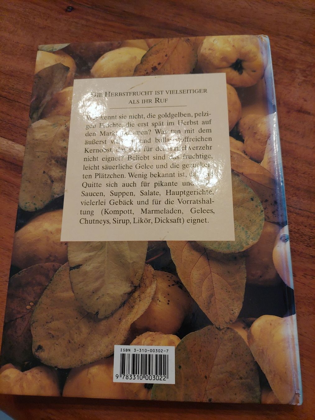 Libri: Das Quitten Kochbuch – Usato da Sissach venduto da zwwerg 1