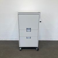 Steelcase Moby Roll-Caddy - Weiss - mit Hängerahmen - mit