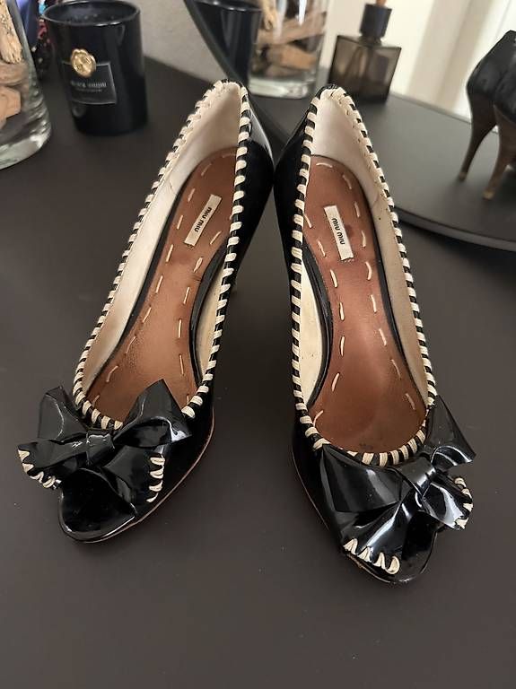 Damenschuhe: Miu Miu Tiptoe Sandalen Schwarz – Gebraucht aus Schindellegi von wae_fhj7