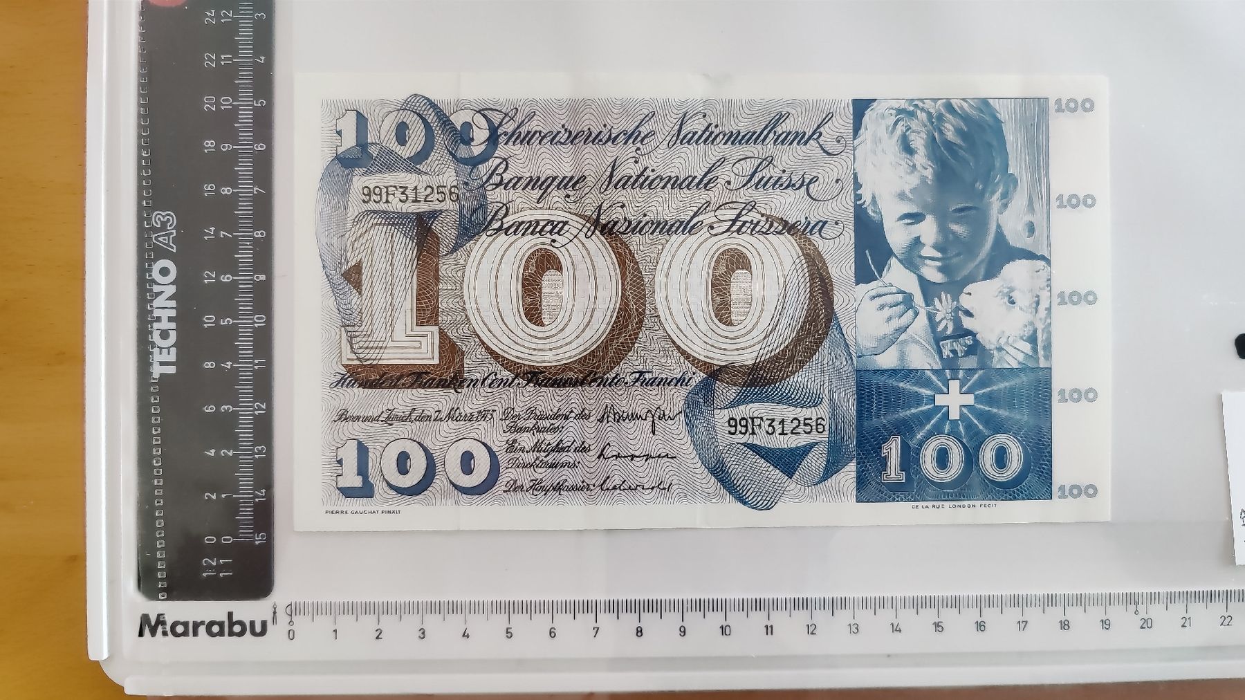 Banconote: 100 Franken 1973, Banknote Schweiz (LP2) – Usato da Neuenhof venduto da tap_mxt6 4
