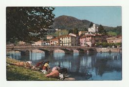AK Saluti da Ponte-Tresa Lago di Lugano Gebraucht