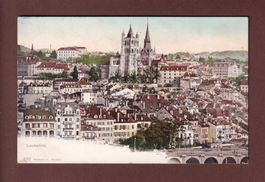 LAUSANNE - Vue partielle avec Cathédrale - 1906