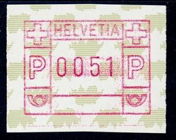 ATM 9 Wertfehldruck 51 Rappen ** Wertstufe 0051