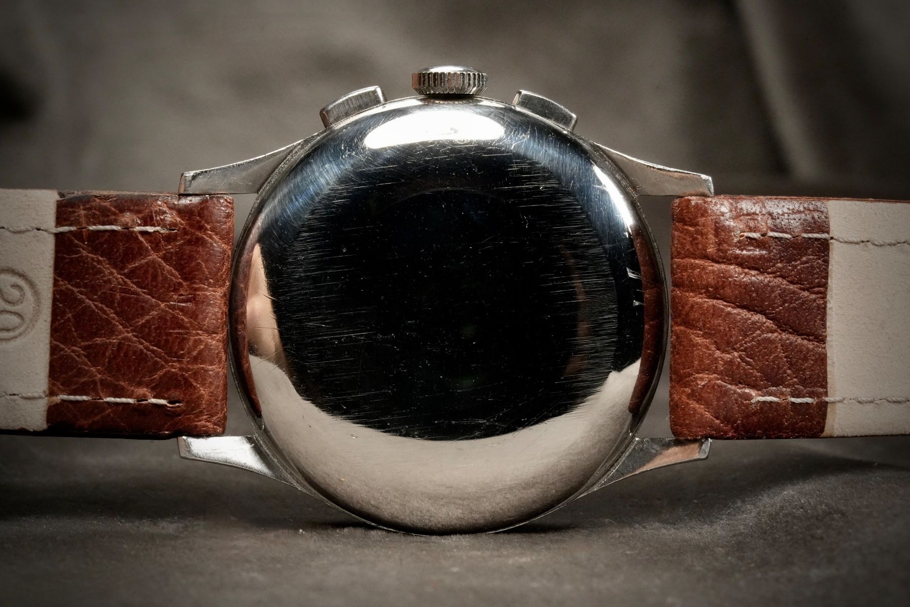 Omega Orologi: Omega - Ref. 2475 Original 1958 Tropical Dial Chronograph – Usato da Morcote venduto da chronoservice 5