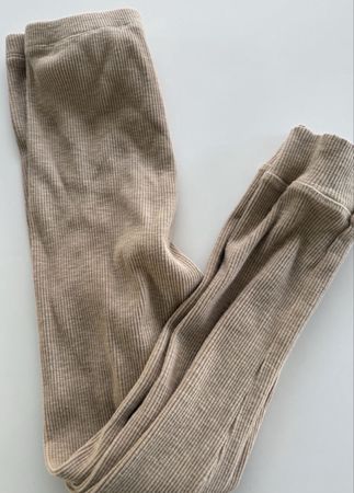 Liilu Rib-Leggings aus Organic Cotton, Gr. 140 Beige