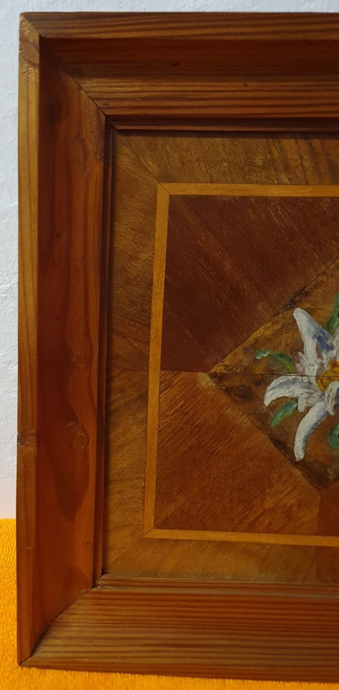 Poster & Bilder: antikes Holz Bild "Edelweiss" – Gebraucht aus Muri AG von spezielle_geschenke 4