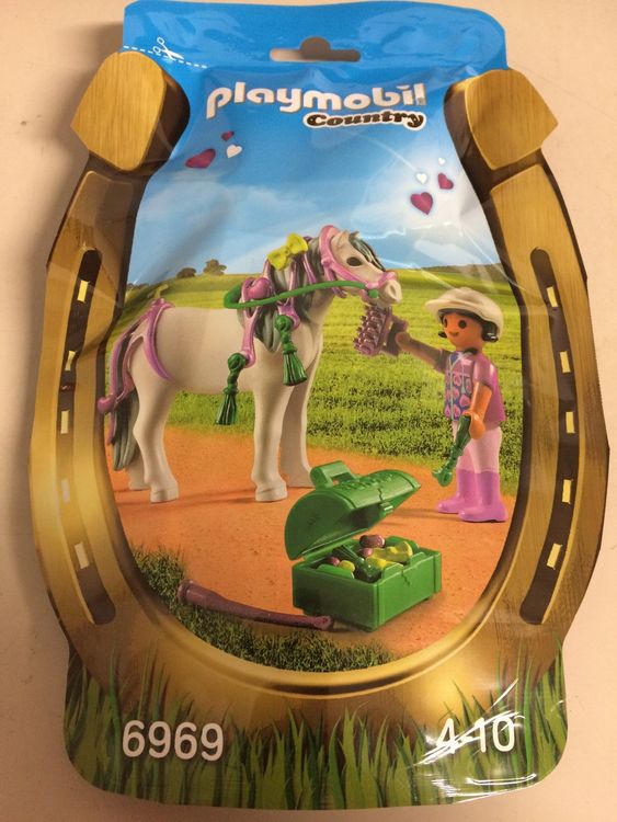 PLAYMOBIL Country 70683 – 3 Pony Con Accessori, Dai 4 Anni, 12 Pezzi