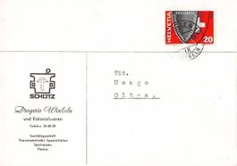 alter Firmenbrief SCHÜTZ Drogerie WINKELN SG