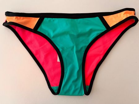 UNDIZ, Bikini-Höschen, Grösse XS, Grün/Orange/Pink