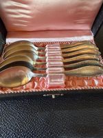 Antikes Löffelset, 6 Stk. F.O.B. 90-20 versilbert, für den F