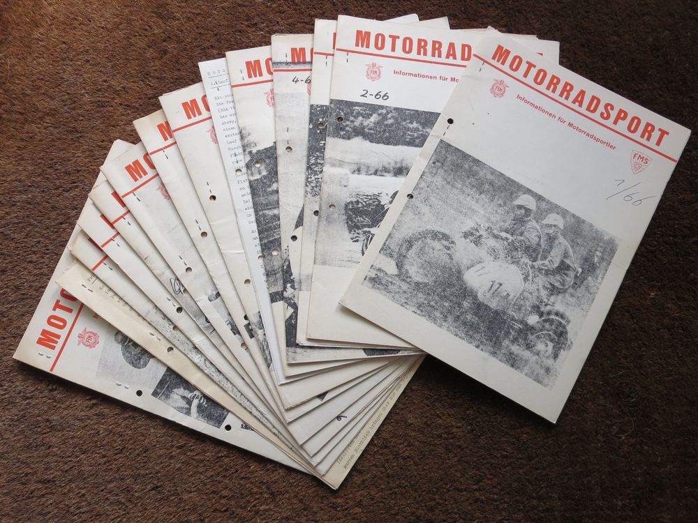 FMS Zeitschrift Motorradsport Jg. 1966 komplett Seitenwagen (Gebraucht ...