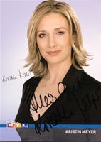 Kristin Meyer Autogramm signiert Foto 10x15cm