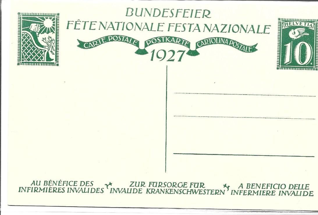 Ansichtskarten: AK  Bundesfeier 1927 – Gebraucht aus Appenzell von mai25 1