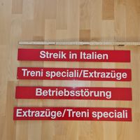Schilder SBB Anzeigetafeln
